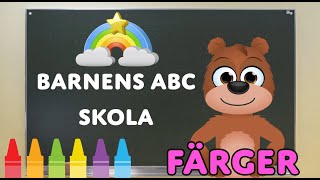 LÄR DIG FÄRGER MED SAMMY  Barnprogram för små barn  Barnens ABC Skola [upl. by Smukler]