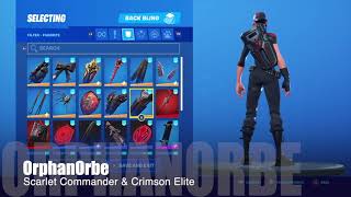 Best Combos For Scarlet Commander amp Crimson Elite NEW MONGRAAL SKIN  Fortnite [upl. by Sualakcin]