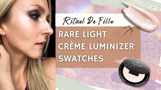 Rituel De Fille Sample Box Creme Light Luminizer Swatches  Review [upl. by Angelita]