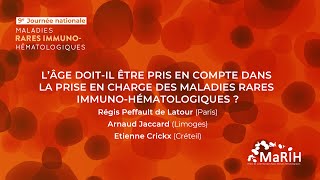 Replay de la 9ème journée nationale MaRIH  Lâge dans les maladies rares immunohématologiques [upl. by Chari]