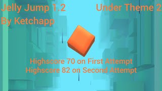 Jelly Jump 12 Under Theme Highscore 70 on 1st Attempt and Highscore 82 on Second Attempt [upl. by Nivrehs]