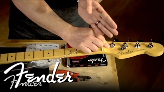 How To Change Your Bass Strings  Fender [upl. by Eixid991]