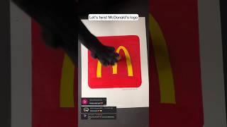 McDonalds LOGO CHANGED🤫 shorts art creative [upl. by Kellene898]