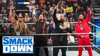 FULL SEGMENT — Rock and Reigns lay the SmackDown on the WWE Universe SmackDown Feb 16 2024 [upl. by Verene]