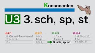 Konsonanten U33 sch sp st [upl. by Hara]