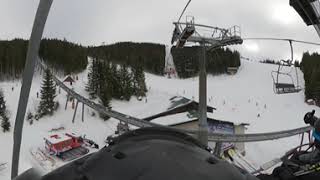 Jasná ski resort Chopok Slovakia A chairlift B5 from Koliesko to Luková in VR360 GoPro Max [upl. by Amaryl]