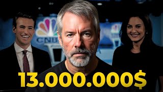 quotBitcoin à 13000000 à cette datequot  Michael Saylor sur CNBC 090924 [upl. by Ayikur]