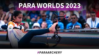 Sheetal Devi v Öznur Cüre – compound women open gold  Pilsen 2023 World Archery Para Championships [upl. by Hiasi]