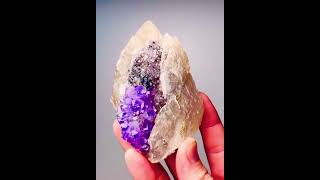 Have you ever seen Amethyst with calcite and Goethite amethyst calcite goethite healingcrystal [upl. by Zapot838]