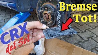 Bremsbeläge komplett runter  Honda CRX del Sol Ferodo Racing Brake Pads Upgrade [upl. by Baggett]