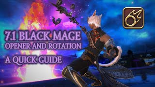 71 BLM  Lv 100 Quick Guide  BETTER Fire III Opener  Gameplay Tips [upl. by Innos35]