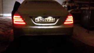 Выхлоп MERCEDES S500 w221 [upl. by Filberto]