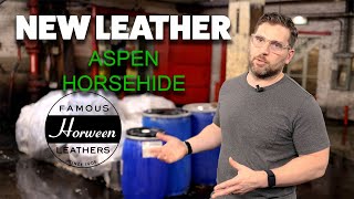 NEW Leather Horween Aspen Horsehide [upl. by Anneres]