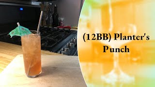 How to Make the 12BB Planters Punch  Rum Cocktail  Cocktails At Home  12 Bottle Bar [upl. by Granthem]