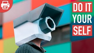 How to make a Camera Mask with Paper or Cardboard  DIY Printable Template [upl. by Fahland]