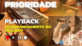 Prioridade Midian lima Playback versão teclado bateria [upl. by Zollie996]