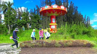 Giant Grass Carpets Are Invading the Thrill Playground Satisfying Cleanup [upl. by Adnola]