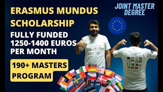 Erasmus Mundus Fully Funded Scholarship in Europe l 12501400 Euro Per Month l Unique Master Program [upl. by Normac]