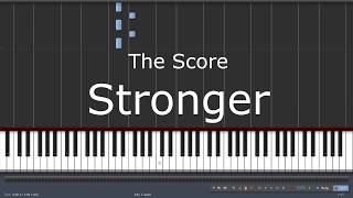 The Score  Stronger  Piano Tutorial Easy Synthesia [upl. by Nivlam757]