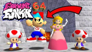 Friday Night Funkin Boyfriend in Super Mario 64 [upl. by Nairrad]