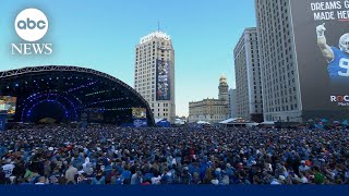 All eyes on Detroit as NFL draft kicks off [upl. by Eskill]