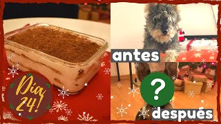 🎄¡Vlogmas Día 24 Tiramisú Fácil y Rápido  Corte de Pelo del Gordo 😻  Envolviendo los Regalos [upl. by Bohs478]