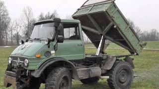 Unimog 406  U900 mit Heckkraftheber [upl. by Ymas]