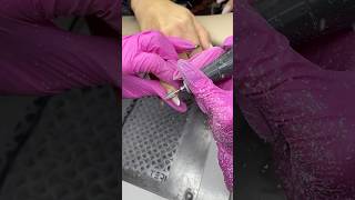 The Scariest Moment😬 nails nailremover manicure efile naildrill naildrillbits nailtech [upl. by Siekram320]