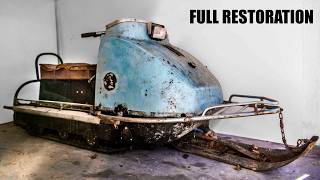 Restoration Abandoned Snowmobile  4 months in 38 minutes [upl. by Znarf]