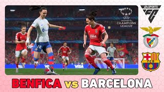 BENFICA vs BARCELONA  Womens Champions League 202324 [upl. by Odetta]