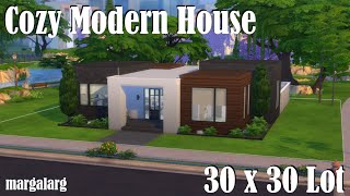 Sims 4  Speed Build  30x30 Lot  Cozy Modern House [upl. by Kevina]