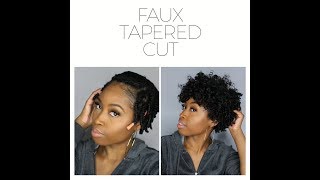 Faux Tapered Cut  Short Hair Quickweave [upl. by Asirram70]