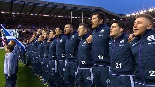 Scottish National Anthem Scotland v England 6th February 2016 [upl. by Akin]