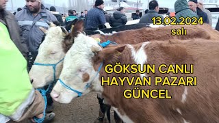 Kahramanmaraş Göksun canlı hayvan pazarı hayvanpazari [upl. by Bess]