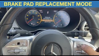 2019 Mercedes  How to activate Brake Pad Replacement Service mode [upl. by Okuy764]