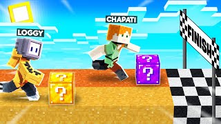 CHAPATI LOST 1V1 LUCKY BLOCK RACE IN MINECRAFT [upl. by Ursulina]