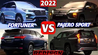 Toyota fortuner 2022 vs Mitsubishi Pajero sport Montero2022interior Exterior all comparison [upl. by Cirad782]