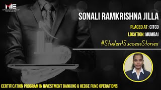 Sonali Jilla  Investment Banking Course Feedback  ibanking Career [upl. by Aiekat]