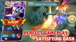 19 KILL 0 DEATH LANCELOT PERFECT GAMEPLAY SOLO RANKED TOP GLOBAL LANCELOT GAMEPLAY MOBILE LEGENDS [upl. by Lacefield]