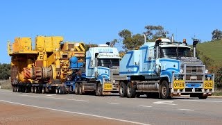 McAleese moving a Komatsu 930EAT electric Tipper [upl. by Tekcirc]