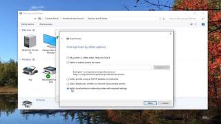 How To Add A Local Printer In Windows 1087 [upl. by Fotina]