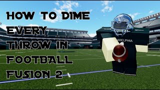 How to Dime EVERY THROW in FF2  xdawgg in depth diming tutorial for Football Fusion 2 [upl. by Pollux]