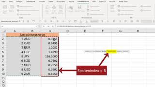 Excel Kombinationsfeld und berechnen mit SVERWEIS und RUNDEN [upl. by Adnara]