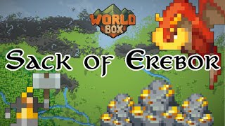 Sack of Erebor portrayed in Worldbox  Short Film [upl. by Notlem]