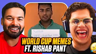 RISHABH PANT REACTS TO RISHAB PANT MEMES feat RishabhPantYoutube17 [upl. by Ardnasal]