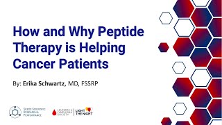 How and Why Peptide Therapy Is Helping Cancer Patients  Erika Schwartz MD [upl. by Hogle659]