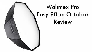 Walimex Softbox Review  Walimex Pro Easy 90cm Octabox [upl. by Hackathorn]