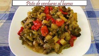 Pisto de verduras al horno  Receta de Cocina en Familia [upl. by Michel]