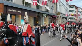 Prince Frederik of Denmark 50th Birthday parade [upl. by Aciemaj]