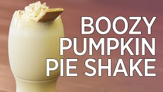 Boozy Pumpkin Pie Shake Recipe  Wine Awesomeness [upl. by Pyotr]